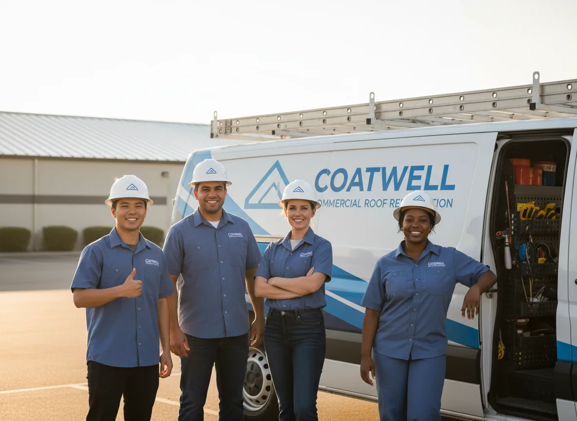 Commercial roof coating company in Lott, TX
