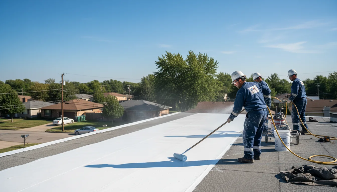 Commercial roof coating in Lott, TX near me